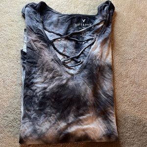 American Eagle Flowy Shirt